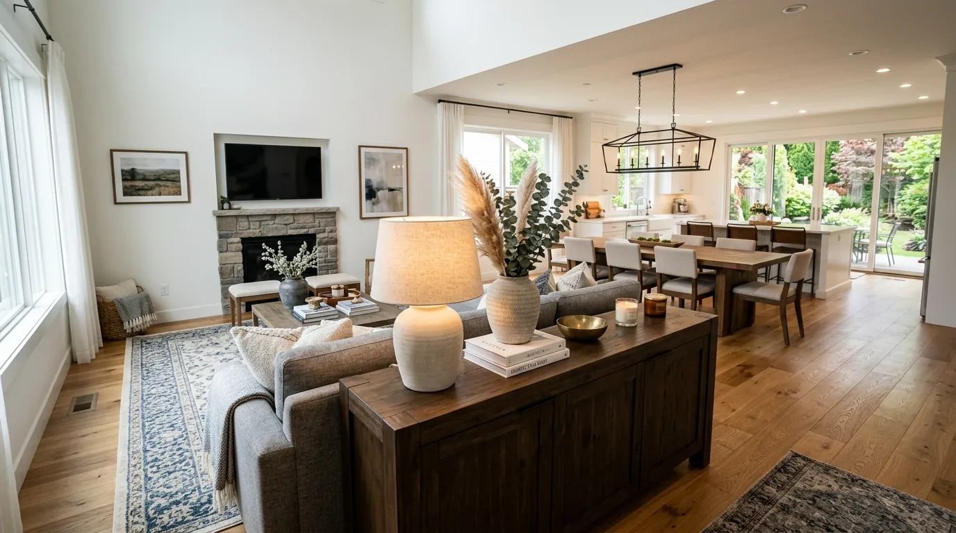 Use a second rug to anchor another area